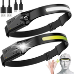 Load image into Gallery viewer, Frontale Rechargeable : 3 Niveaux d'Intensité Lumineuse
