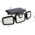 Load image into Gallery viewer, Lampes Solaires à Détecteur de Mouvement Extérieur, 3 Têtes de Détection
