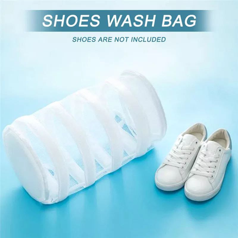 Lot De 2 Sacs De Lavage Pour Chaussures - Polyester, Fermeture Double, Poche Pour Semelles, Lavable En Machine - 6